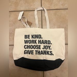 ESPWA The Shop Forward white black canvas tote